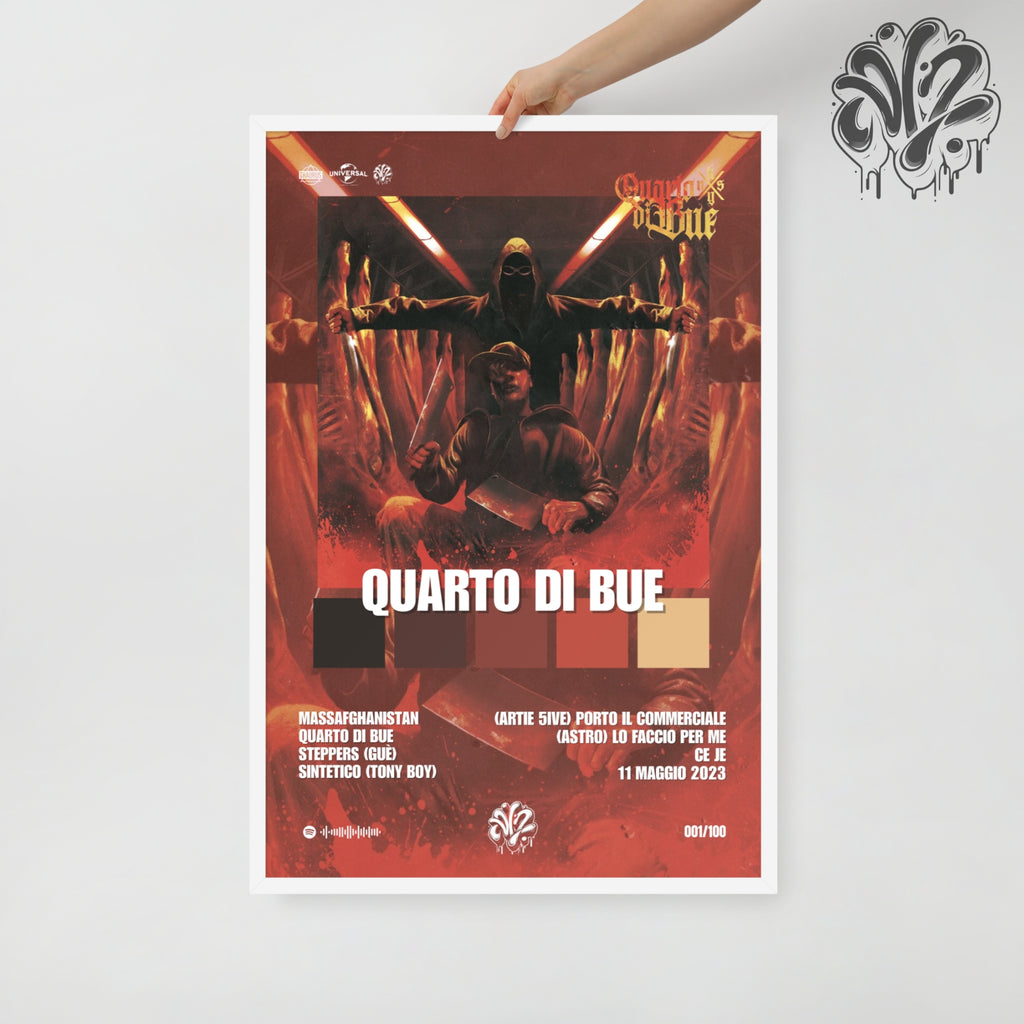 Quarto di bue di Kidyugi - Poster in A3 con cornice pronto da appendere